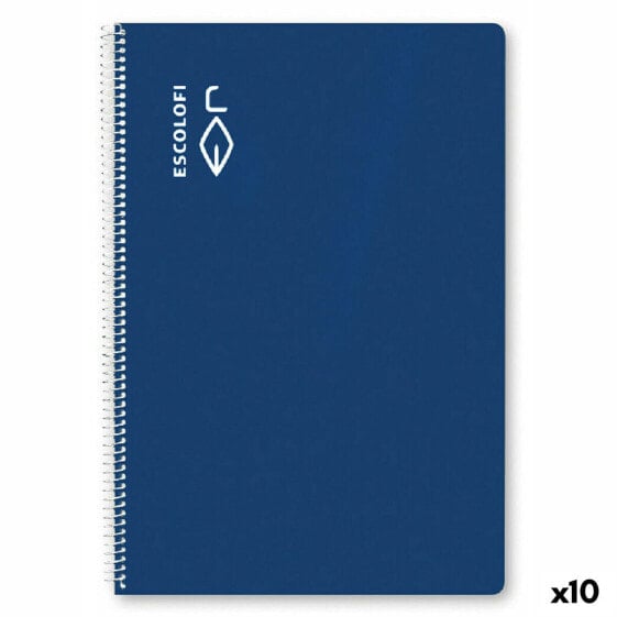 Ноутбук ESCOLOFI Синий Din A4 50 Листов (10 штук)
