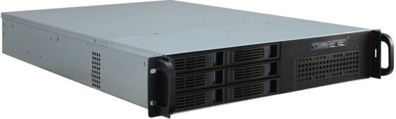 Inter-Tech IPC 2U-2406 - Rack - Server - Black - Silver - ATX - EATX - EEB - Mini-ITX - uATX - Steel - 2U