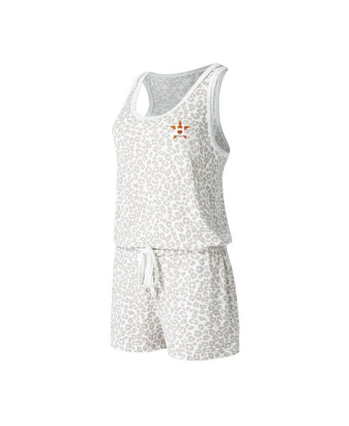 Women's Cream Houston Astros Montana Hacci Knit Romper