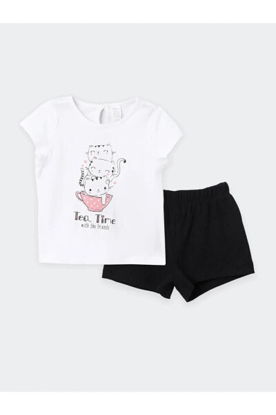 Пижама LC WAIKIKI Baby Girl Tee &  Set