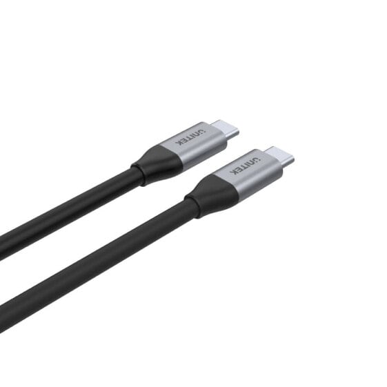USB-кабель Unitek International C14082ABK - 1 м - USB C - USB C - USB 3.2 Gen 2 (3.1 Gen 2) - 10000 Mбит/с - Черный
