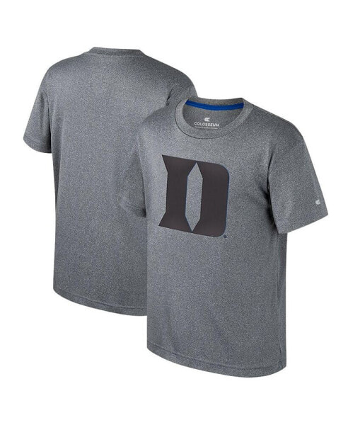 Big Boys Heather Charcoal Duke Blue Devils Very Metal T-shirt