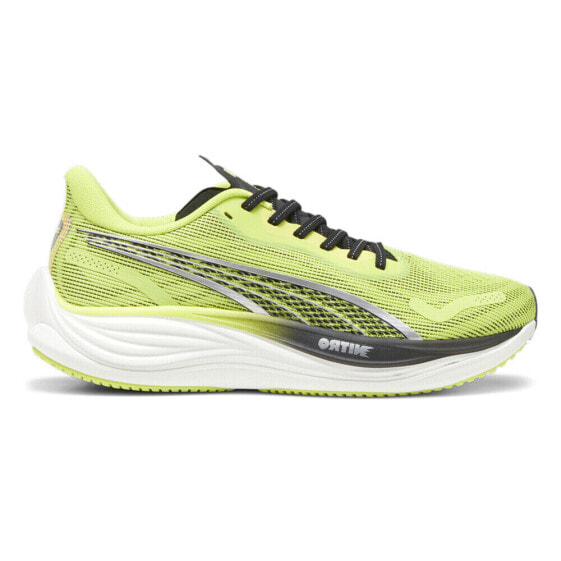 Puma Velocity Nitro 3 Psychedelic Rush Running Mens Yellow Sneakers Athletic Sh