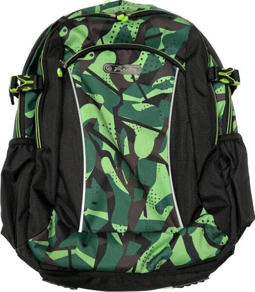 Herlitz Ultimate CamoGreen Schulranzen Rucksack grün / schwarz