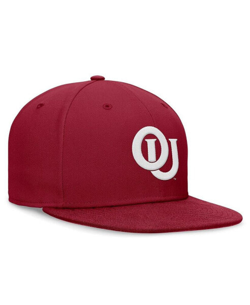 Men's Crimson Oklahoma Sooners Legacy True Fitted Hat