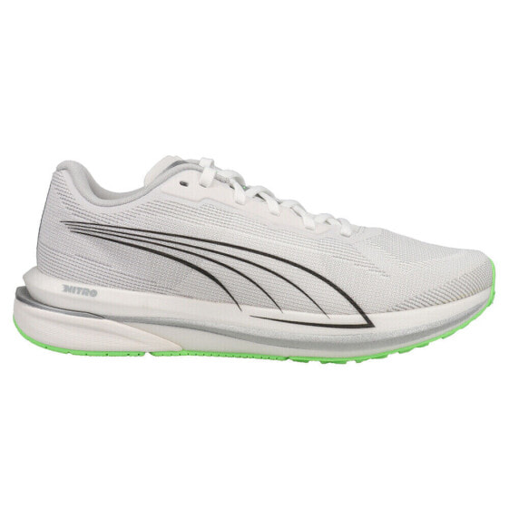 Puma Velocity Nitro Cooladapt Running Lace Up Mens White Sneakers Athletic Shoe