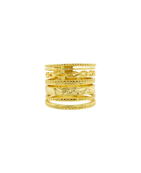 Кольцо ADORNIA Gold-Plated Multi-Band