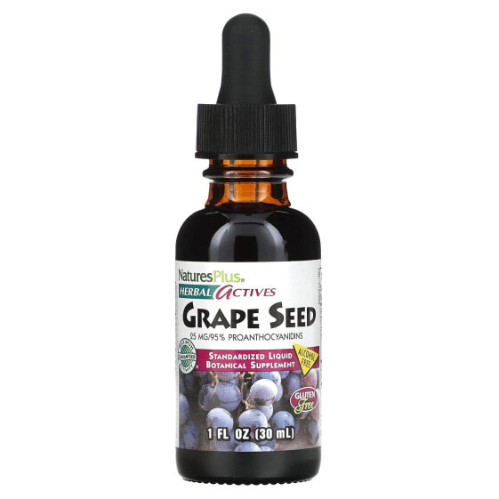Herbal Actives, Grape Seed, Alcohol Free, 25 mg, 1 fl oz (30 ml)