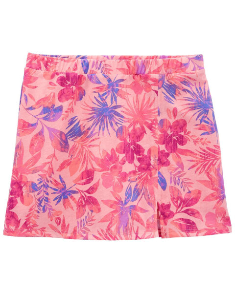 Kid Tropical Print Handstand Skort 8