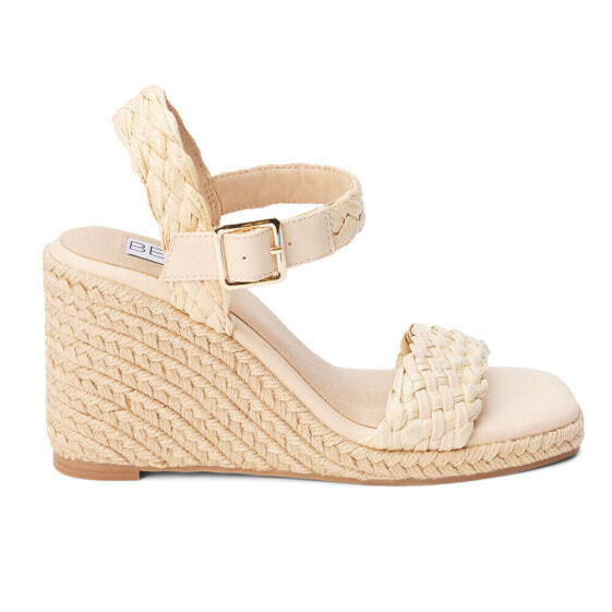 BEACH by Matisse Getty Espadrille Wedge Womens Beige Casual Sandals GETTY-893