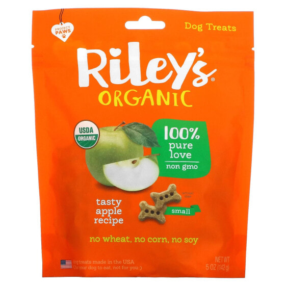 Лакомство для собак Riley's Organics Кости маленькие, вкусное яблочное рецептурное 142 г