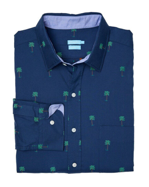 J.Mclaughlin Palm Tree Gramercy Modern Fit Shirt Men's