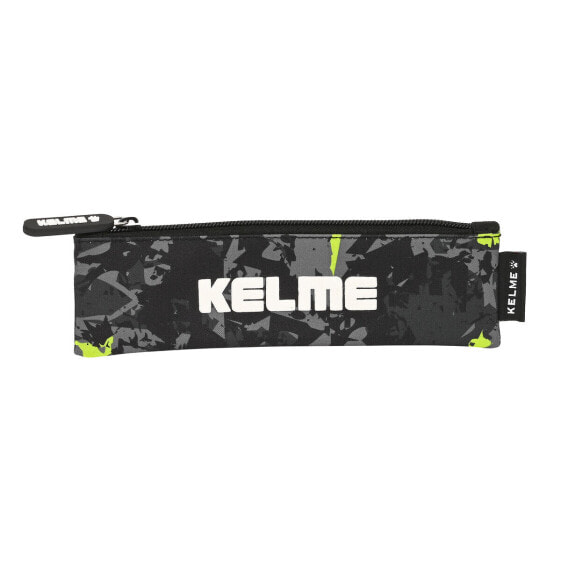 Школьный пенал Kelme Jungle Чёрный Серый лимонный (20 x 6 x 1 cm)