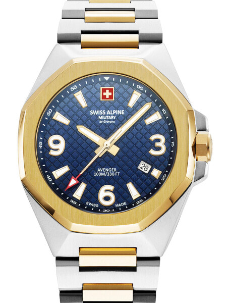 Часы и аксессуары Swiss Alpine Military Avenger 7005.1145 для мужчин 42мм 10ATM