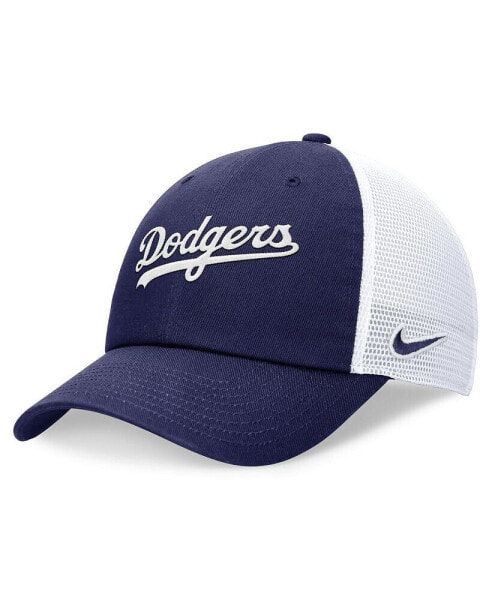 Синяя мужская бейсболка с регулируемой сеткой Nike Los Angeles Dodgers Evergreen Wordmark Trucker