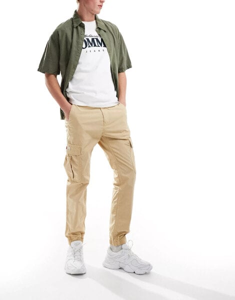 Tommy Jeans Ethan cargo pants in beige