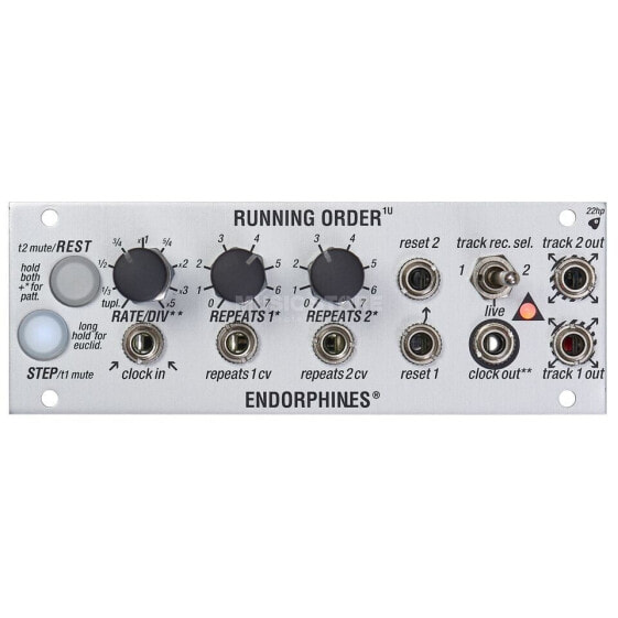 Endorphin.es 1U Running Order silver