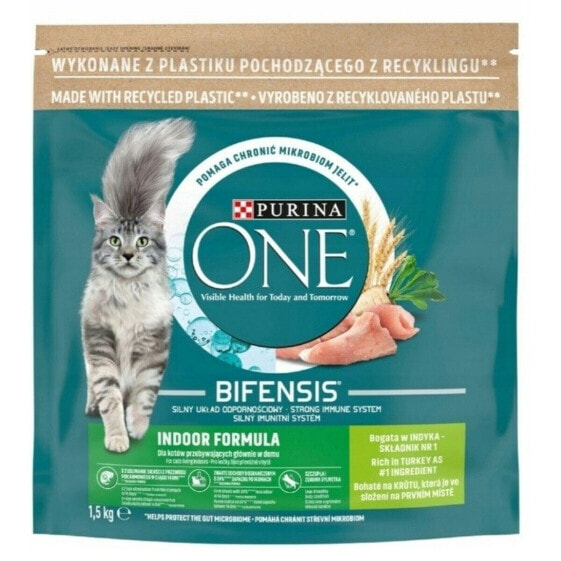 Корм для котов Purina One Bifensis Indoor Formula индейка 1,5 Kg