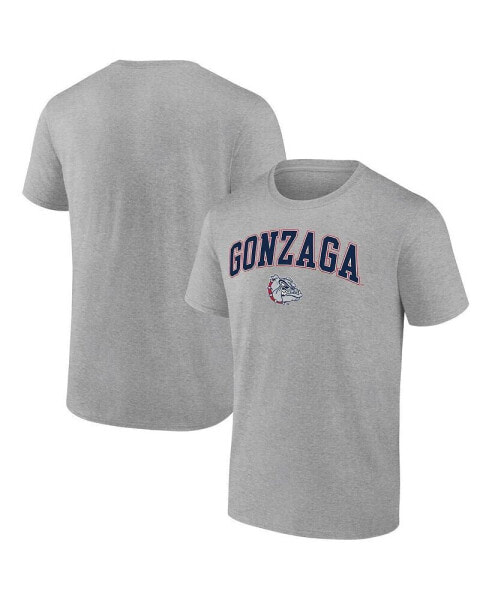 Men's Steel Gonzaga Bulldogs Campus T-shirt