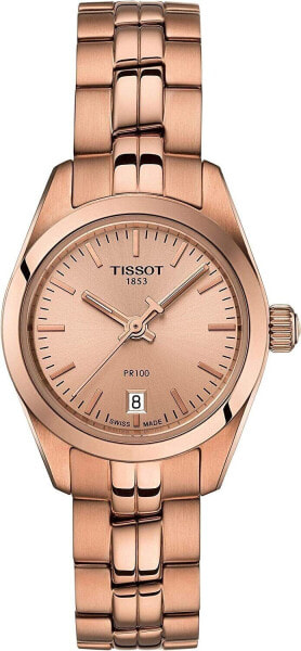 Tissot T-Classic Rose Rose Gold PVD Dial Ladies Watch T1010103345100