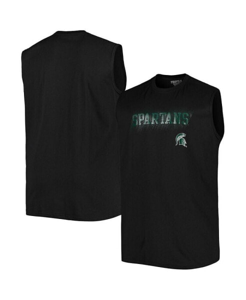 Men's Black Michigan State Spartans Big and Tall Tank Top