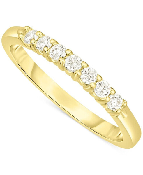 Diamond Seven Stone Polished Band (1/2 ct. t.w.) in 14k Gold