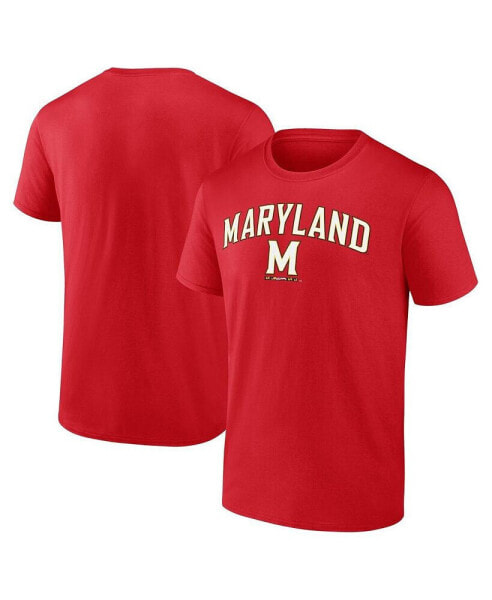 Men's Red Maryland Terrapins Campus T-shirt