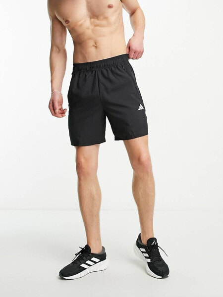 adidas Training Train Essentials 7 inch woven shorts in black