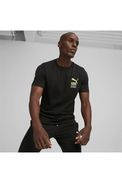 Brand Love Graphic Erkek Siyah T-shirt