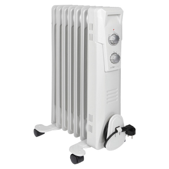 Clatronic RA 3735 - Oil electric space heater - Oil - Indoor - Floor - White - 1500 W