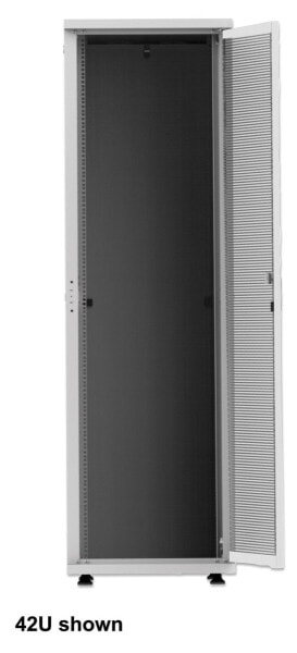 Intellinet Network Cabinet - Free Standing (Basic) - 36U - Usable Depth 123 to 773mm/Width 503mm - Grey - Flatpack - Max 600kg - Server Rack - IP20 rated - 19" - Steel - Single-Point Door Lock - One Lock Per Side Panel - Three Year Warranty - Freestanding rack - 36U
