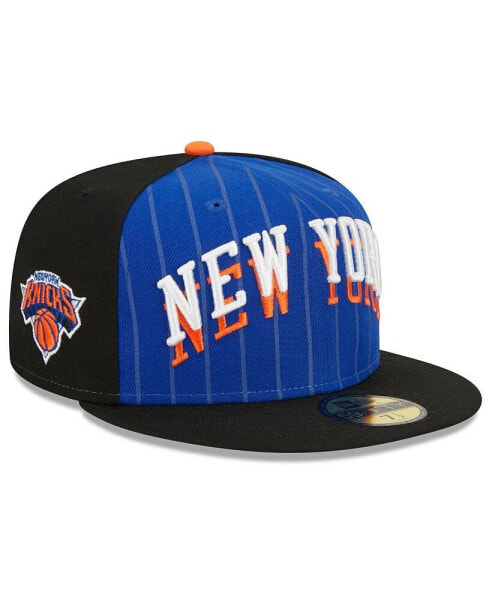 Men's Blue, Black New York Knicks 2023/24 City Edition 59FIFTY Fitted Hat