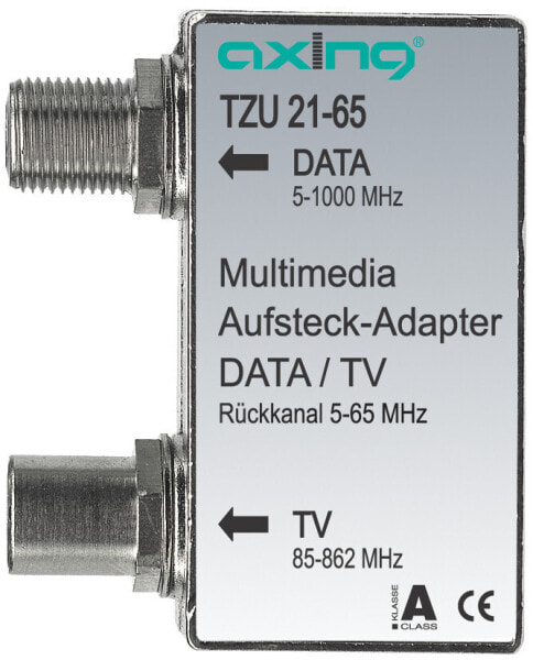 axing TZU 21-65 - Kabel-Splitter-/Verbinder - 5 - 1006 MHz - Silber - Metall - Männlich/Weiblich - A