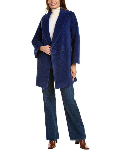 Cinzia Rocca Icons Wool & Alpaca-Blend Coat Women's Blue 12