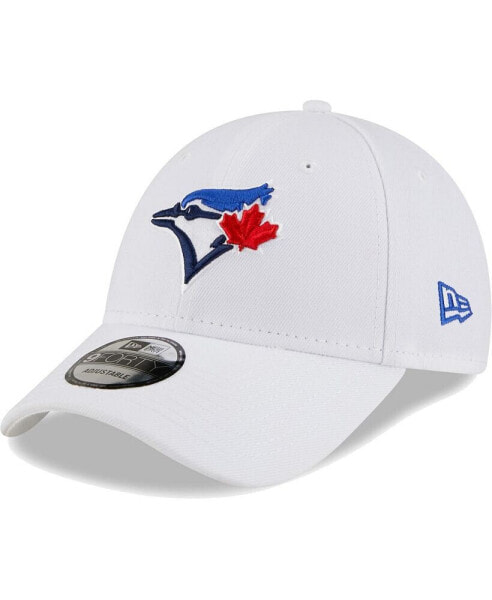 Бейсболка с регулируемым размером New Era белого цвета Toronto Blue Jays League II 9FORTY