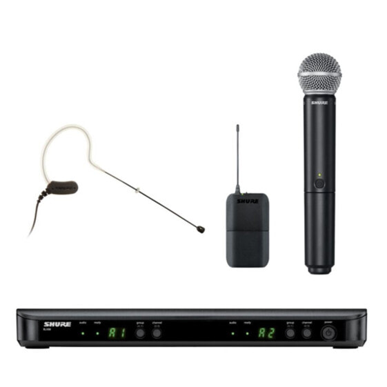 Shure BLX1288E/MX53 T11, 863-865MHz Wireless HH+Earset System