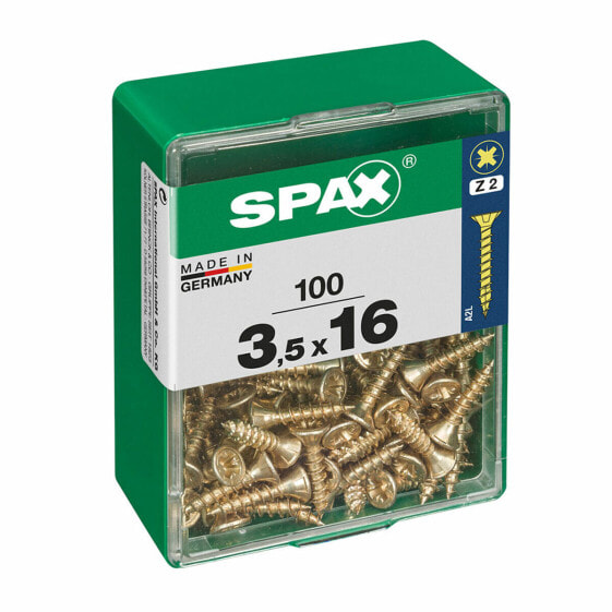 Коробка винтов SPAX Плоская головка 3,5 x 16 мм (100 штук)