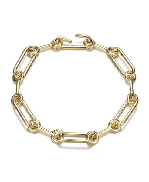 Radiant 14K Gold-Plated Link Chain Bracelet
