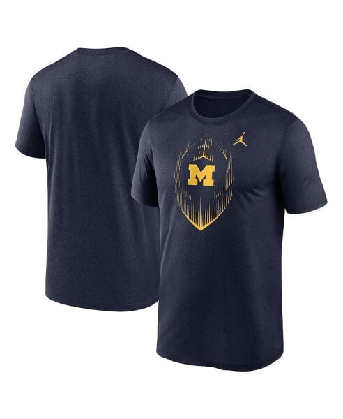 Men's Navy Michigan Wolverines Primetime Legend Icon Performance T-Shirt