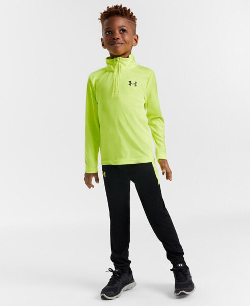 Toddler and Little Boys 2-Pc. Quarter-Zip Tech Pullover & Tapered Joggers Set