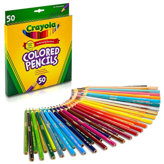 Crayola Colored Pencil Цветные карандаши, деревянные 50 цветов