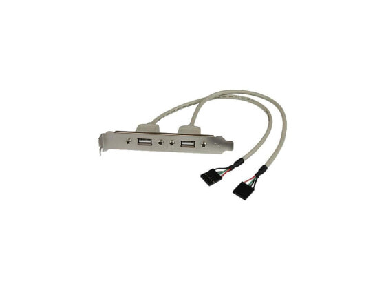 StarTech.com USBPLATE 2-Port USB A Female Slot Plate Adapter