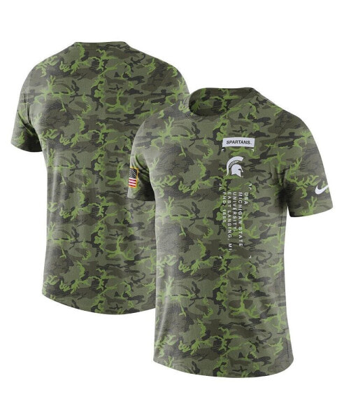 Men's Camo Michigan State Spartans Military-Inspired T-shirt