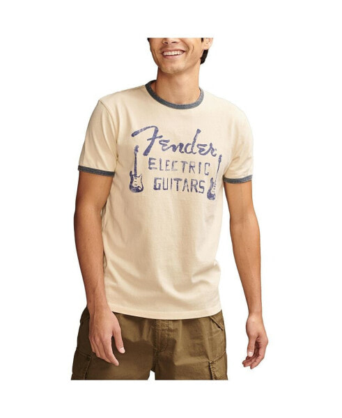 Men's Short Sleeve Painted Fender T-shirt