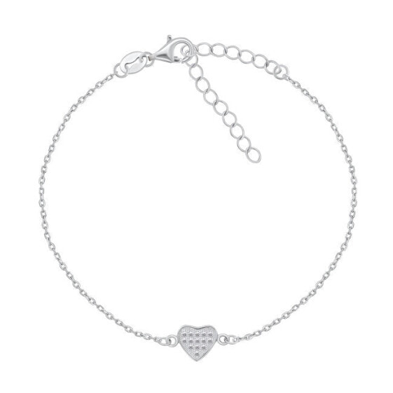 Romantic silver heart bracelet BR18W