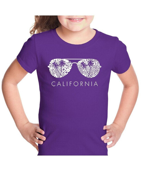 Girls Word Art T-shirt - California Shades