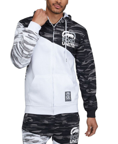 Men's New Wave Color Block Full-Zip Hoodie