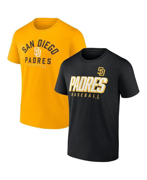 Men's Black, Gold San Diego Padres Player Pack T-shirt Combo Set