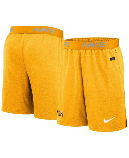 Men's Gold Pittsburgh Pirates City Connect Performance Practice Shorts