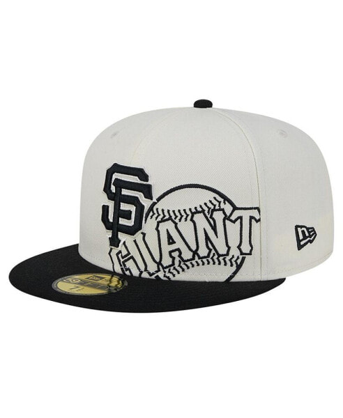 Men's Cream/Black San Francisco Giants Lonestar 59FIFTY Fitted Hat